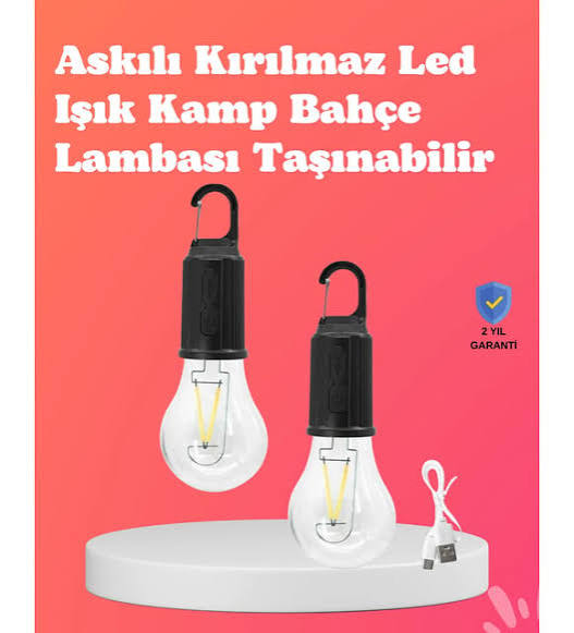 Elde Taşınabilir ve Asılabilir Kamp Feneri